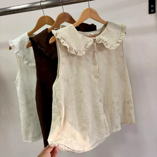 BLUSA CUELLO VOLADOS