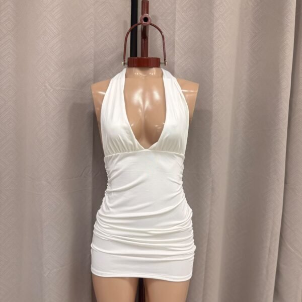 VESTIDO LYCRA CON FRUNCE