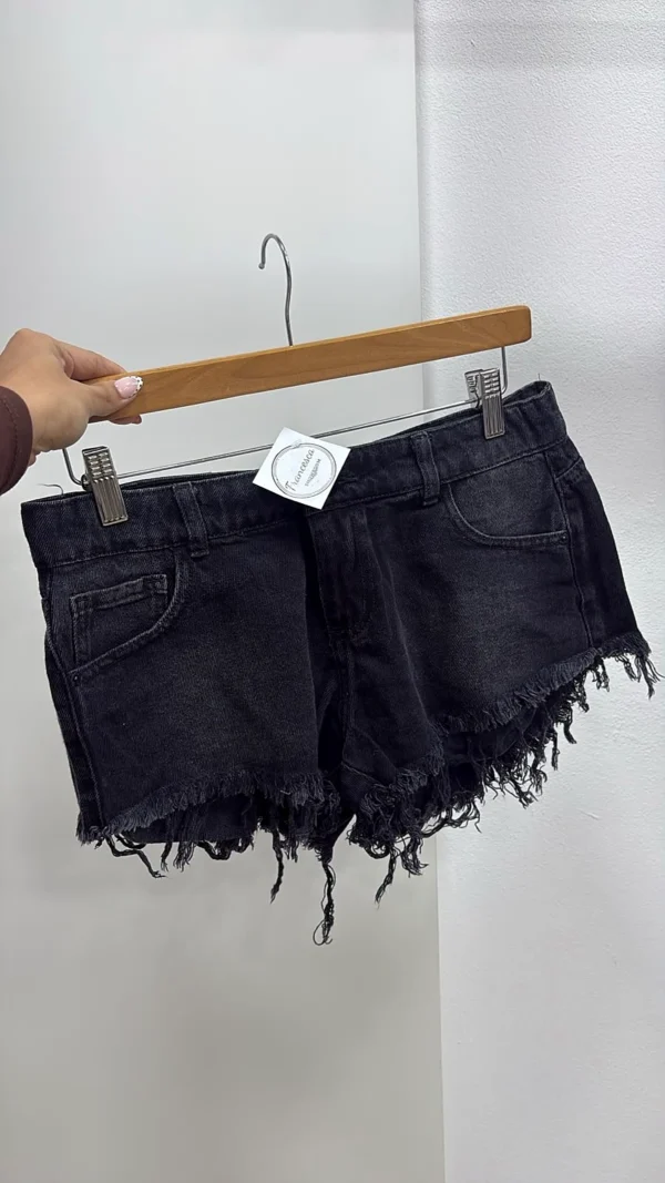 SHORT DENIM BLACK