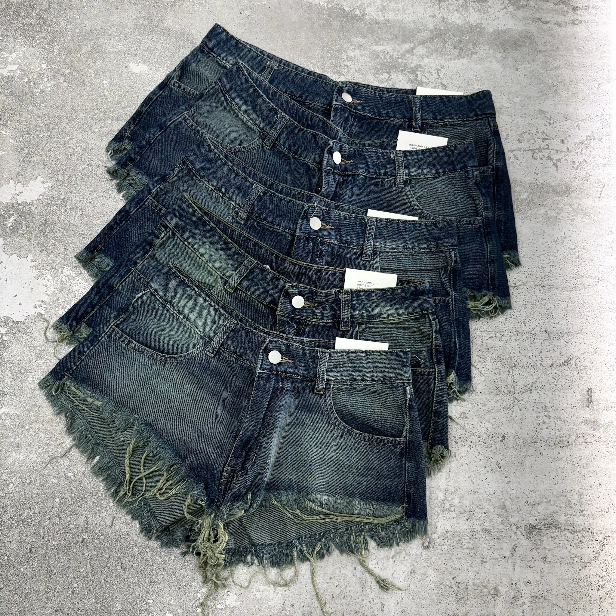 SHORT POLLERA OXIDO FLECOS