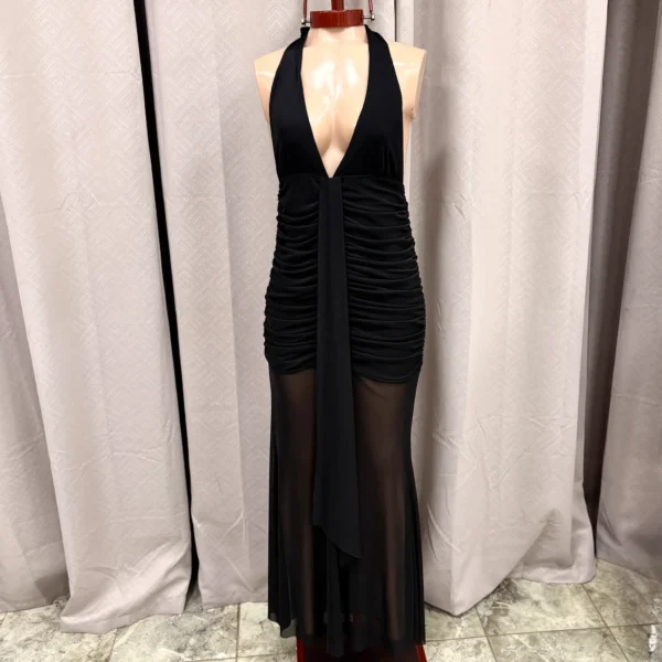 VESTIDO CON TUL Y FRUNCE