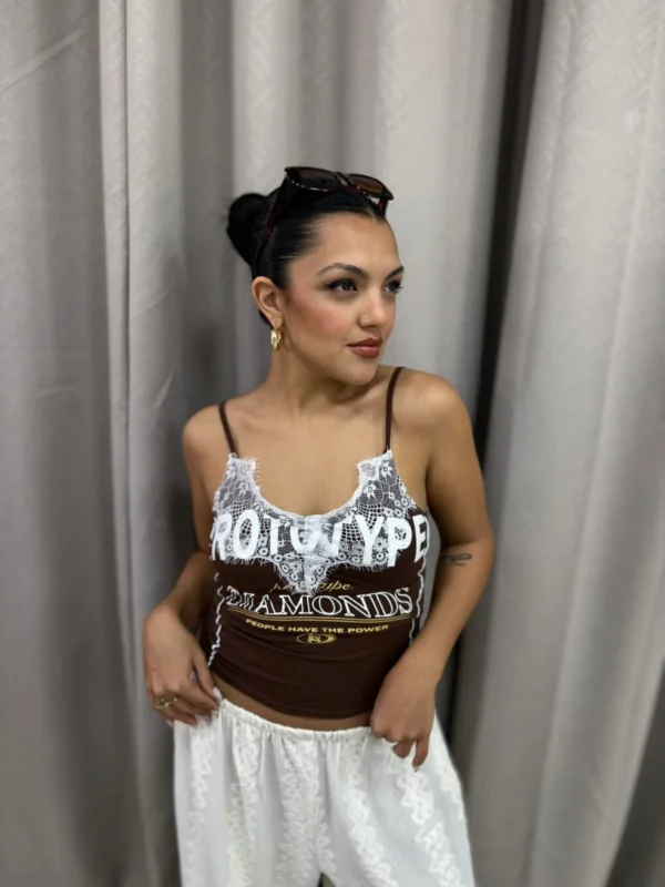 TOP MUSCULOSA ENCAJE