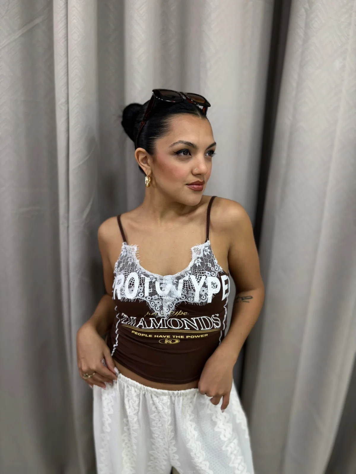 TOP MUSCULOSA ENCAJE