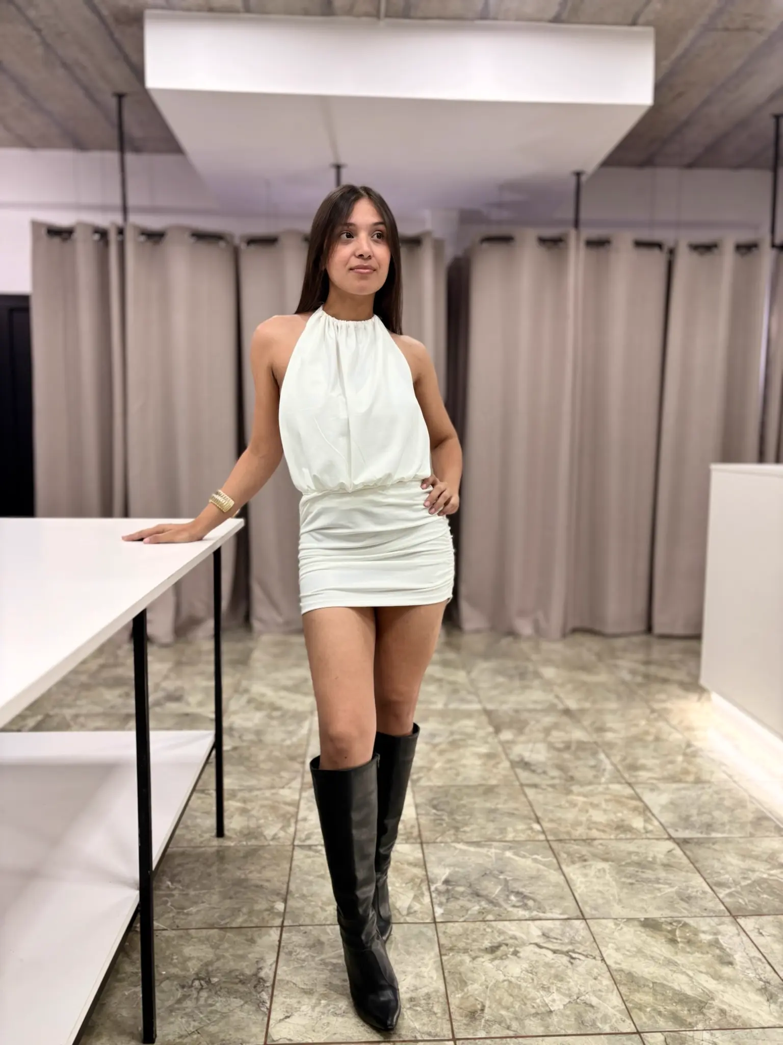VESTIDO LYCRA FRUNCE