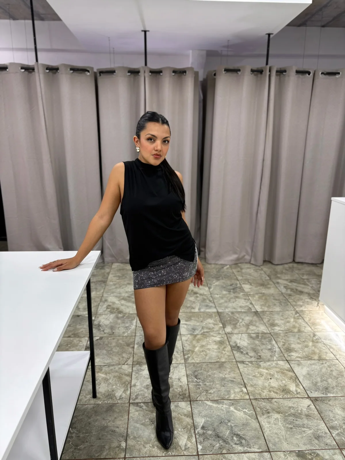 MINI CON STRASS - vista 3