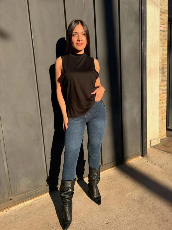 JEAN SKINNY FRANCESCA AZUL LISO